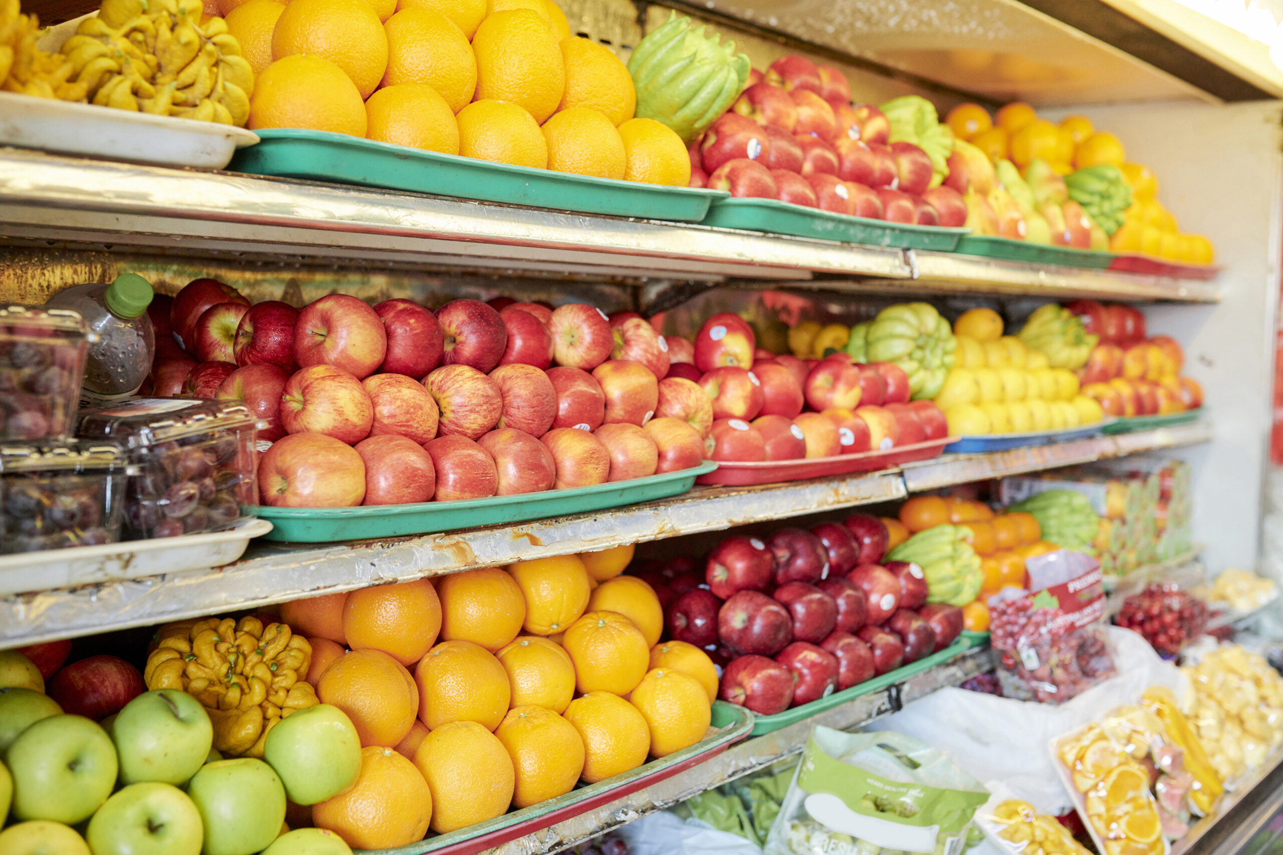 Shelves With Fruits At Grocery Store Original 463175